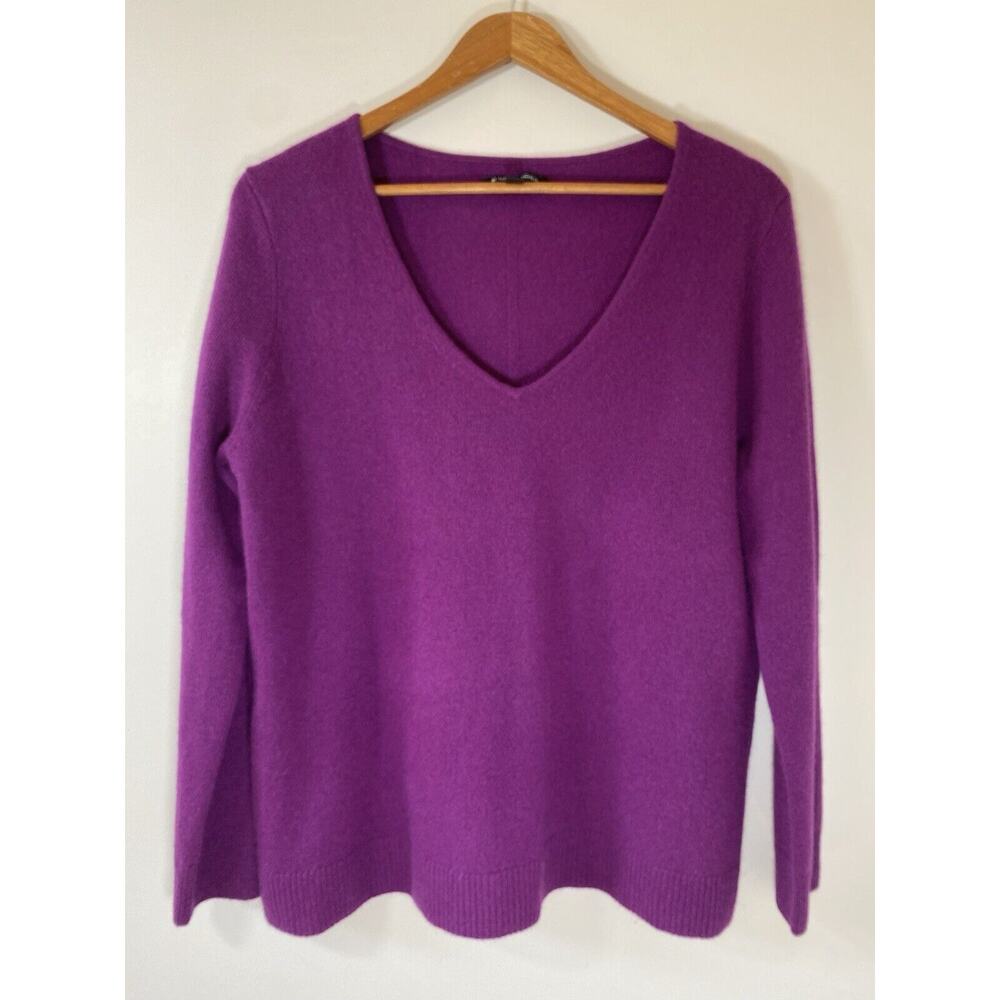 NWOT 41 Hawthorn Sweater Womens XL 100% Cashmere V Neck Long Sleeve Luxury